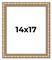 14x17 Silver Modern Bamboo Picture Frame - UV Acrylic, Foam Board Backing, Hanging Hardware